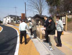 回廊ルート整備箇所および整備箇所現場視察