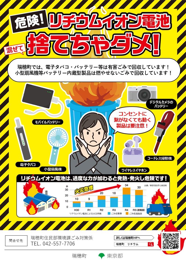 リチウムイオン電池ポスター